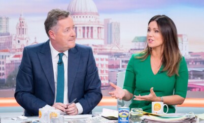 KRITISK: Da Piers Morgan langet ut mot stjerneparet, påpekte hans med-programleder, Susanna Reid, at krisepakkene ikke kun er for mindre bedrifter - og at duoen også betaler deler av lønnen til de ansatte. Foto: NTB Scanpix KRITISK: Da Piers Morgan langet ut mot stjerneparet, påpekte hans med-programleder, Susanna Reid, at krisepakkene ikke kun er for mindre bedrifter - og at duoen også betaler deler av lønnen til de ansatte. Foto: NTB Scanpix